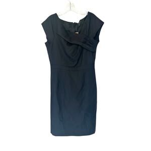 J.Crew Sheath Dress Black Office Work Career Business Corporate Size 10‎ Tall